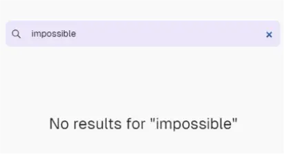 Direct feedback when no flags are found