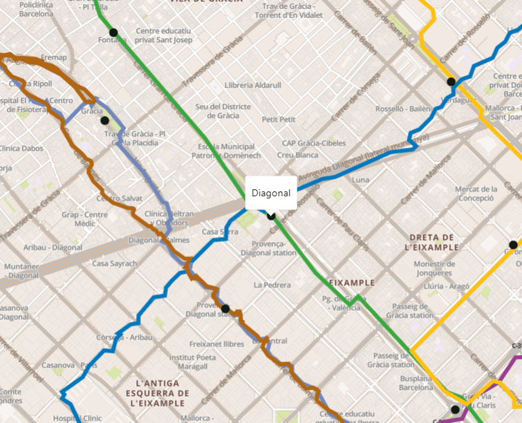 Detail of the map